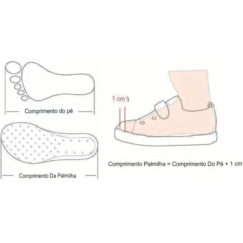 Botas de Chuva Infantis à Prova D'Água e Antiderrapantes Tabela de Medidas- Vilumagazine