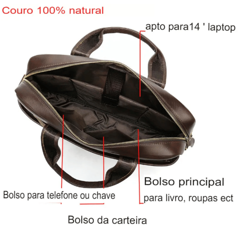 Bolsa de Couro Elegance - Vilumagazine