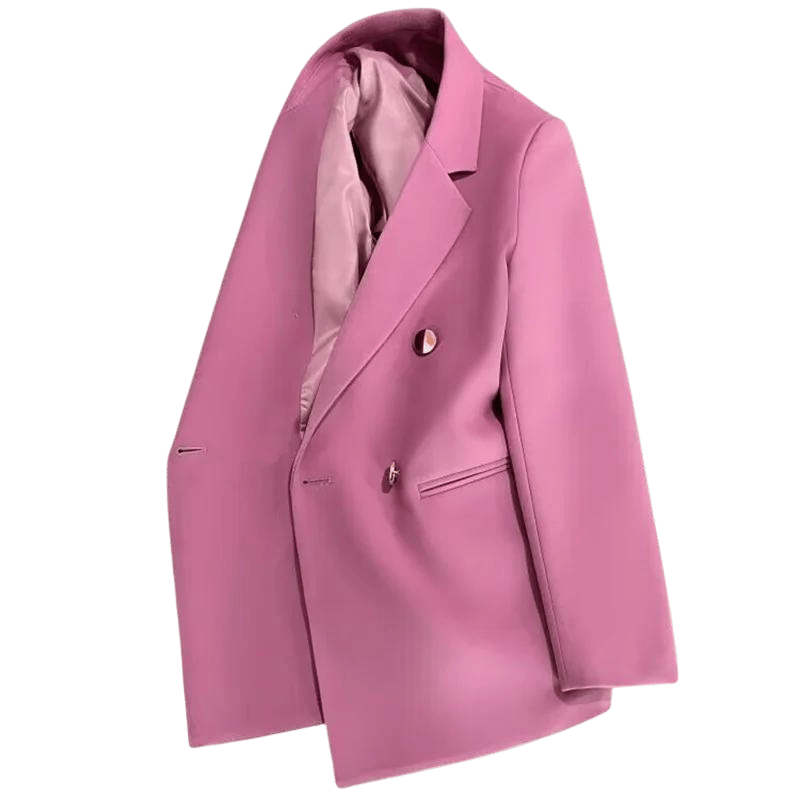 Blazer Casual Feminino Luxo Violeta - Vilumagazine