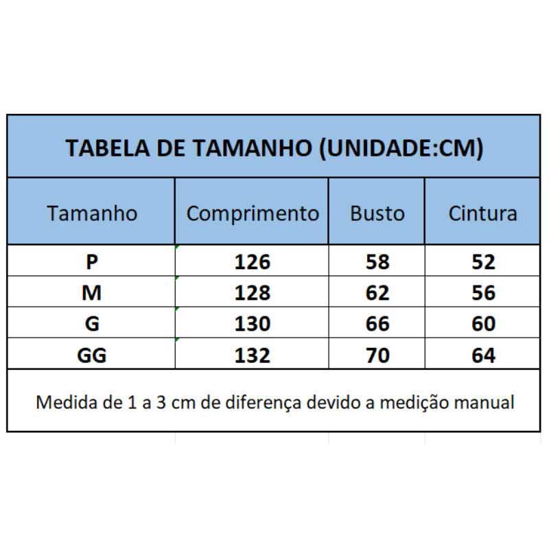 Macacão Feminino Esportivo de Treino Tabela de Medidas - Vilumagazine