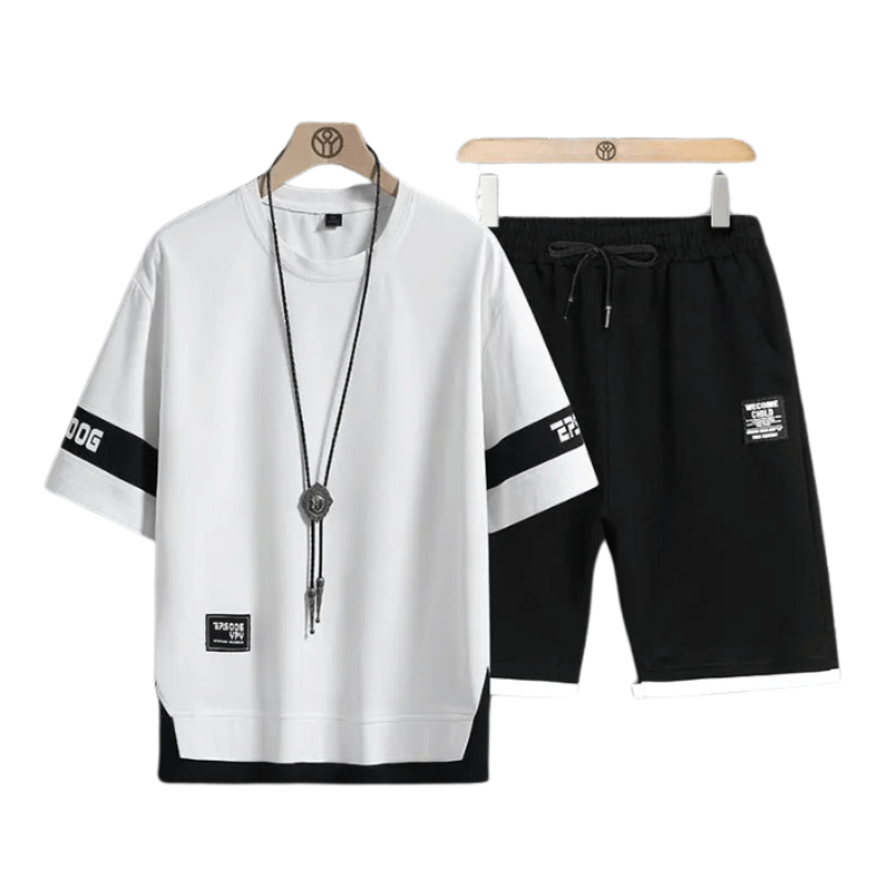 Conjunto Masculino de Roupas Esportivas Branco - Vilumagazine