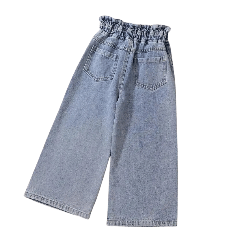 Calça Jeans Infantil Meninas Boca Larga - Vilumagazine