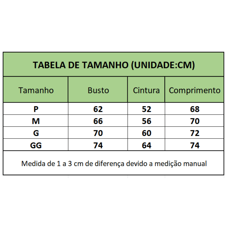 Macacão Feminino de Ginástica sem Costura Alta Elasticidade Tabela de Medidas - Vilumagazine