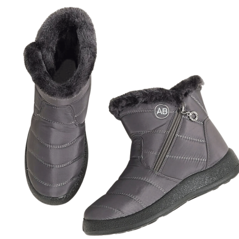 Botas Femininas de Inverno Super Quentes Cinza - Vilumagazine