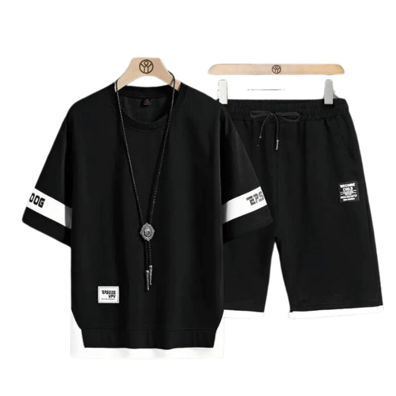 Conjunto Masculino de Roupas Esportivas Preto - Vilumagazine