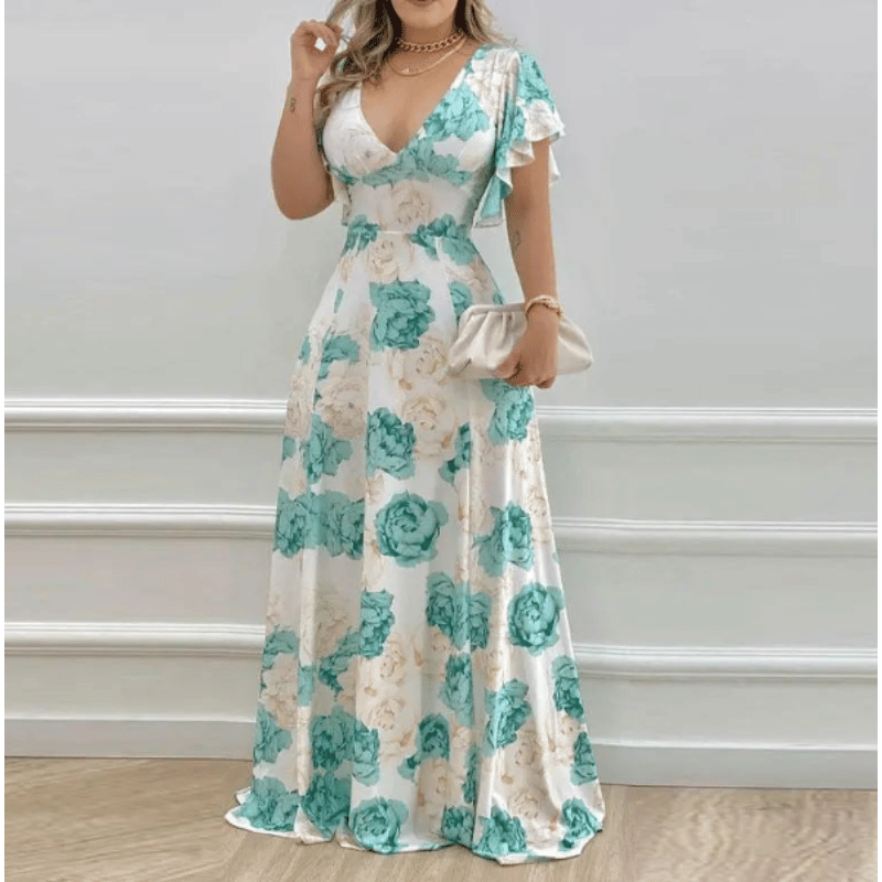 Vestido Maxi Floral - Vilumagazine