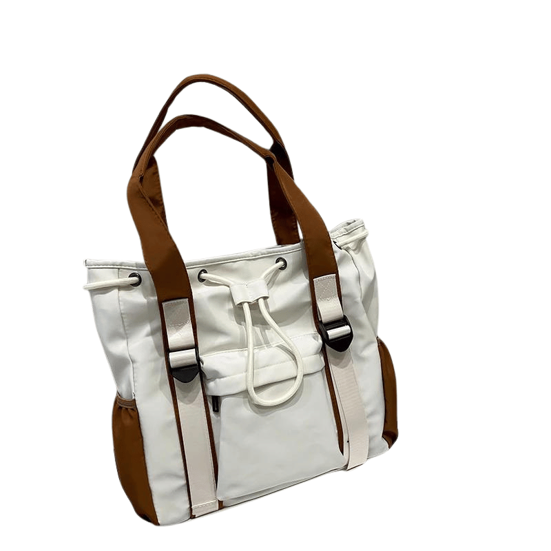 Bolsas Grande de Tecido de Nylon Branco - Vilumagazine