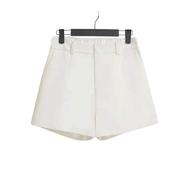 Shorts Feminino de Cintura Alta BásicoBranco - Vilumagazine