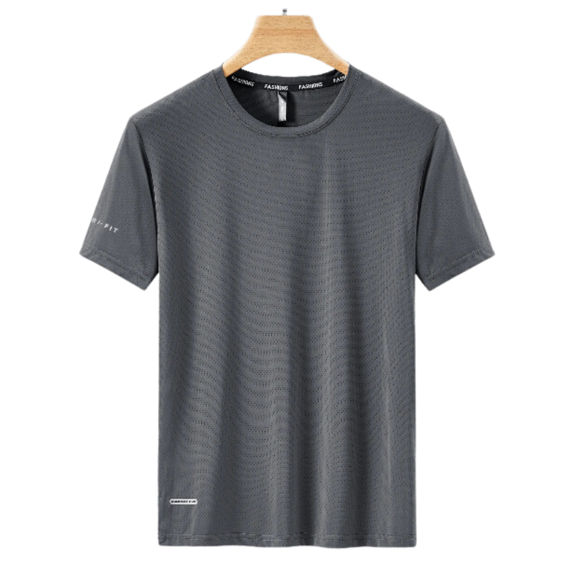 Camiseta Esportiva Masculina Ginástica Plus Size - Cinza - Vilumagazine