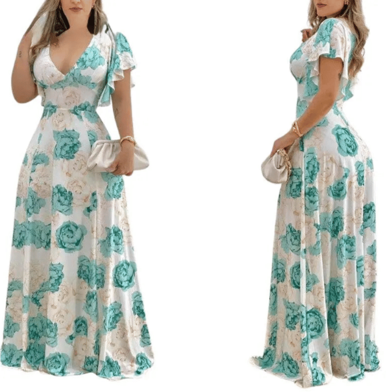 Vestido Maxi Floral - Vilumagazine