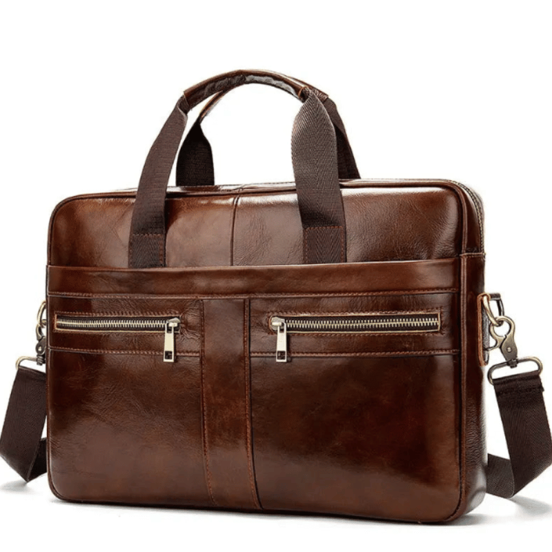 Bolsa de Couro Elegance Café- Vilumagazine