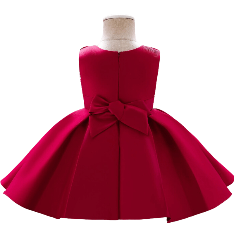 Vestido de Princesa Para Festa Grande Laço Vermelho - Vilumagazine