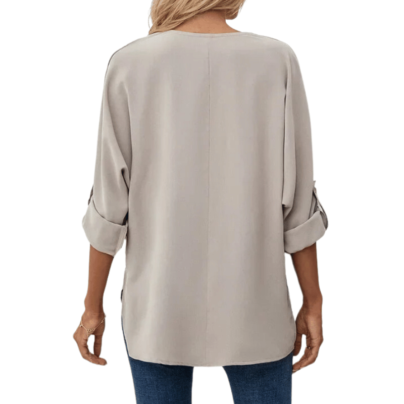 Blusa Feminina Casual e Elegante Cáqui Claro - Vilumagazine