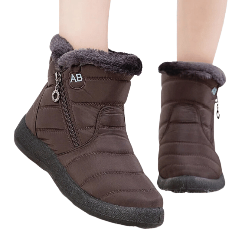 Botas Femininas de Inverno Super Quentes Marrom - Vilumagazine