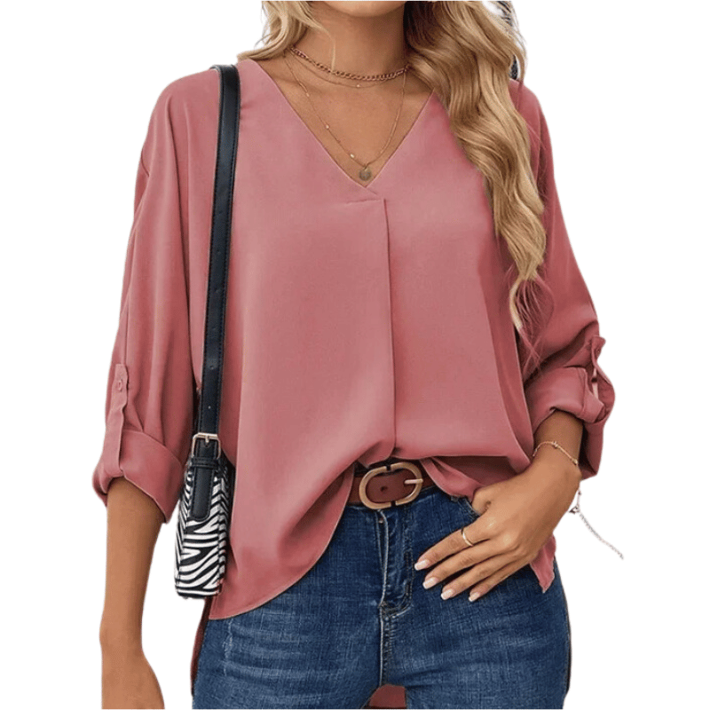 Blusa Feminina Casual e Elegante Rosa - Vilumagazine