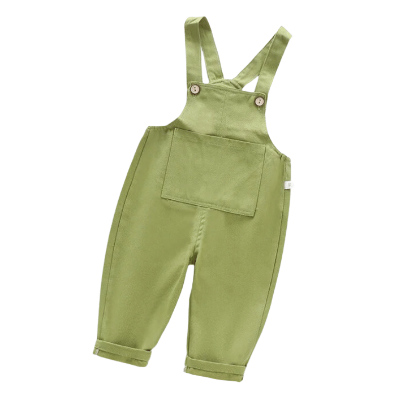 Macacão Fofo de Denim Para Bebê Menina Verde - Vilumagazine