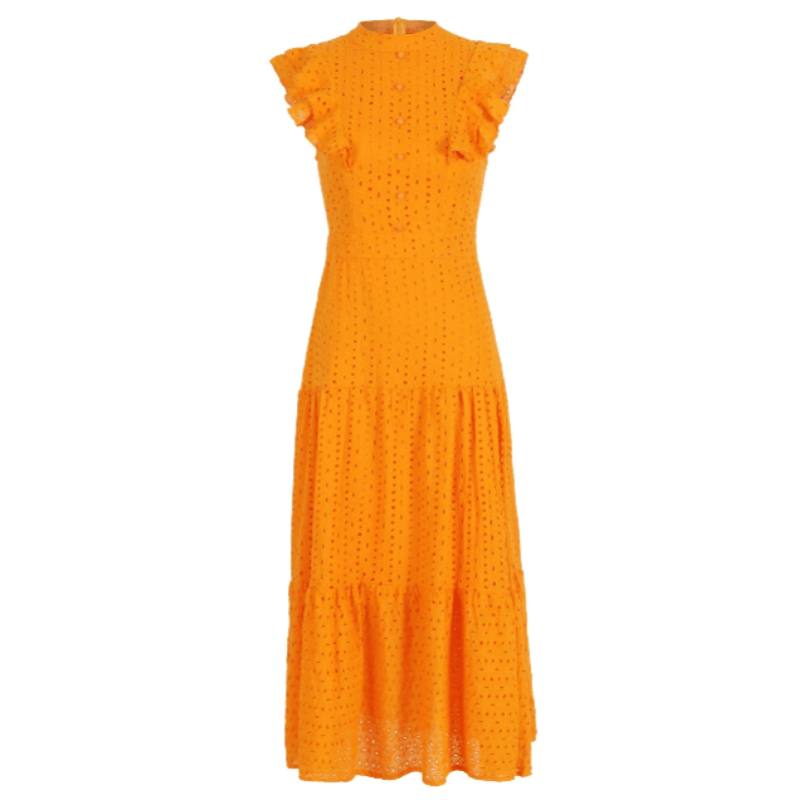 Vestido Feminino Longo Elegante Boêmio Amarelo - Vilumagazine