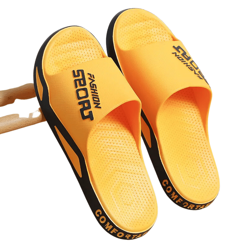 Chinelo Masculino Antiderrapante Casual Amarelo - Vilumagazine