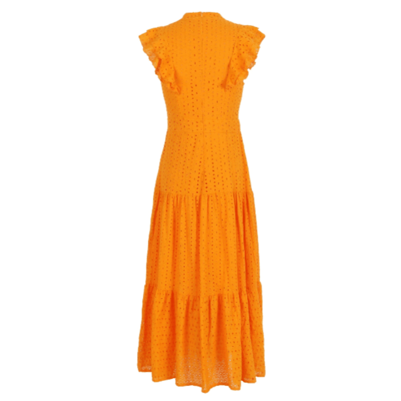 Vestido Feminino Longo Elegante Boêmio Amarelo - Vilumagazine