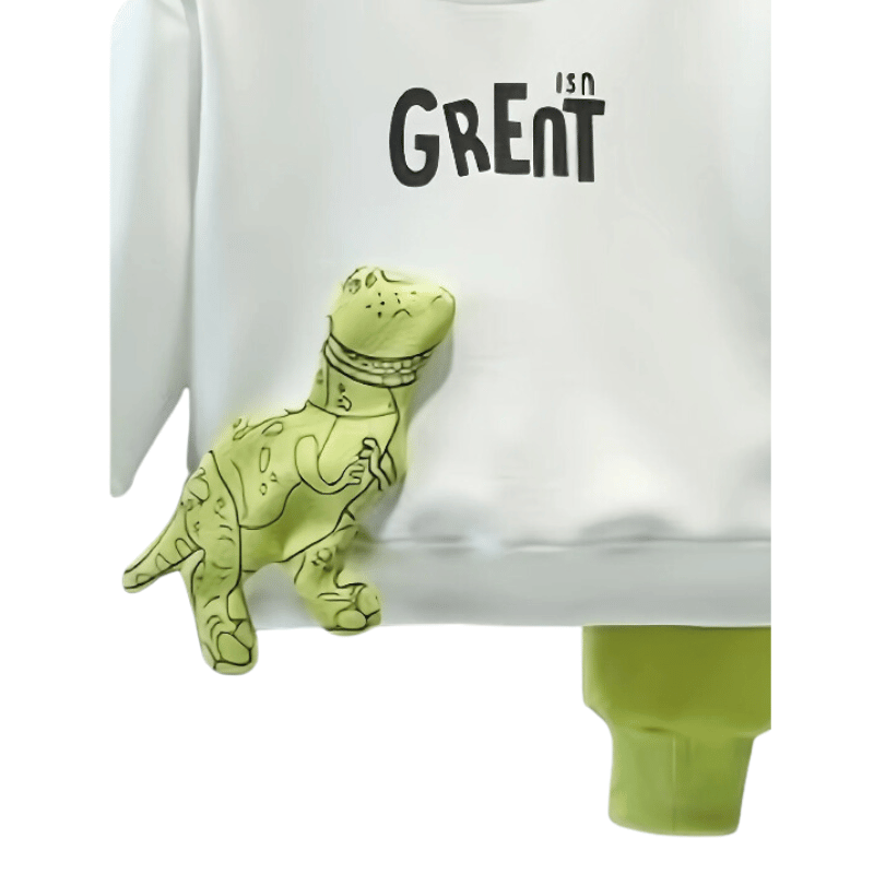 Conjunto Infantil Duas Peças com Blusa e Calça Dinossauro - Vilumagazine