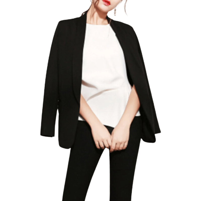 Blazer Feminino Casual Elegante Preto - Vilumagazine