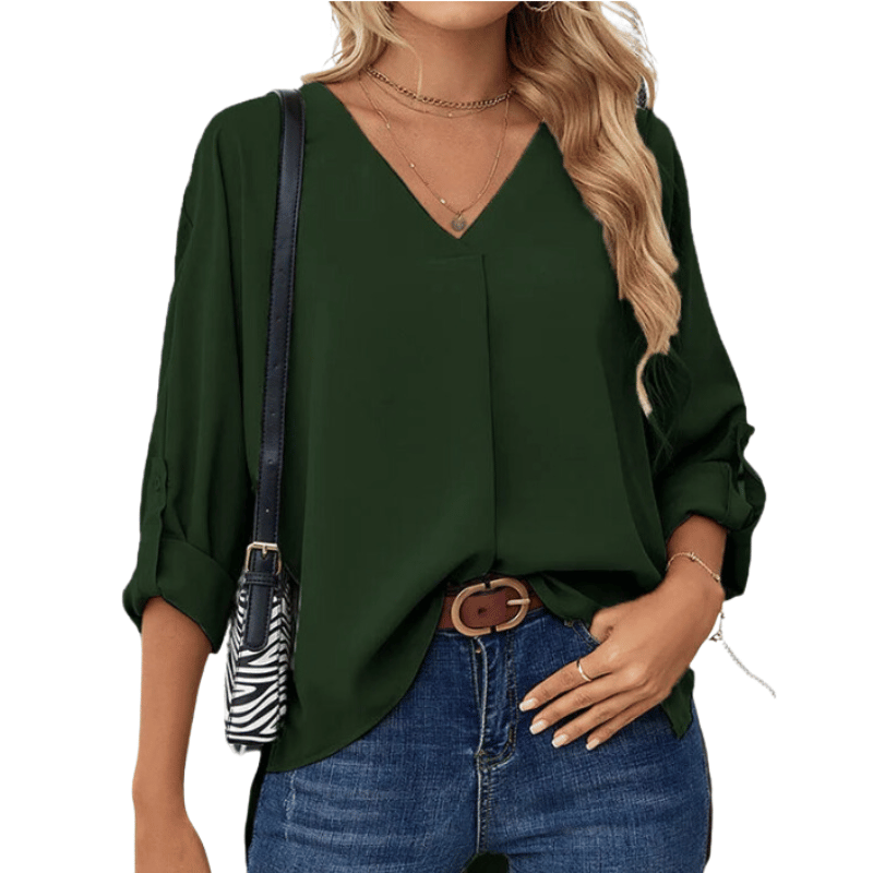 Blusa Feminina Casual e Elegante Verde - Vilumagazine