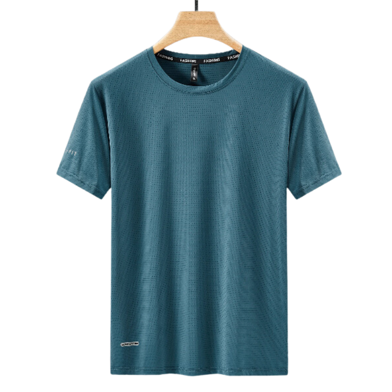 Camiseta Esportiva Masculina Ginástica Plus Size - Azul - Vilumagazine