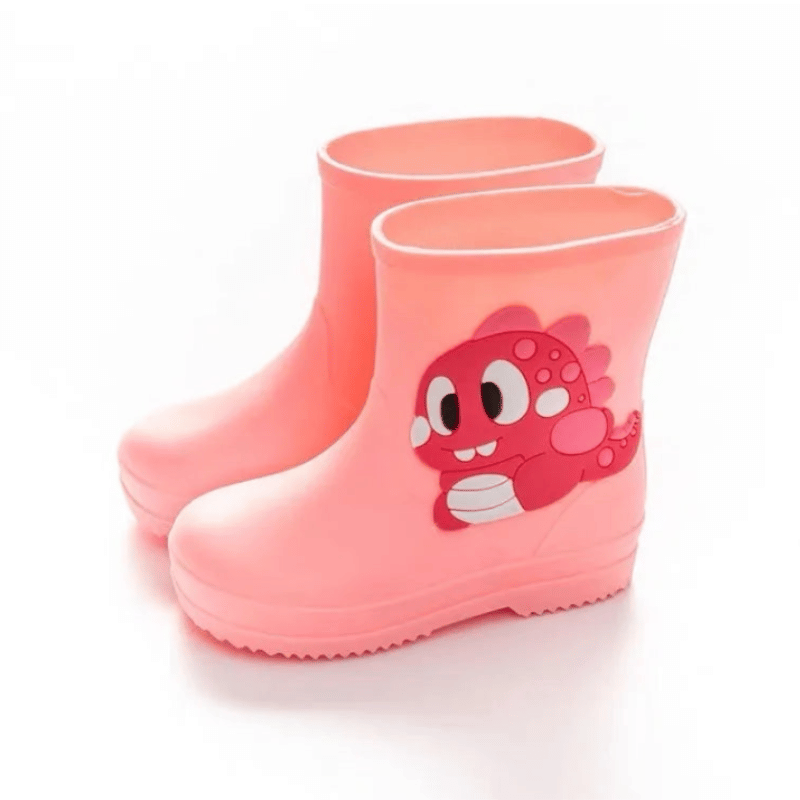 Botas de Chuva Infantis à Prova D'Água e Antiderrapantes Rosa - Vilumagazine