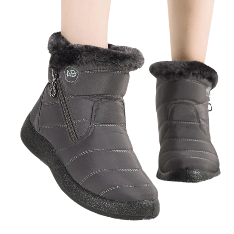 Botas Femininas de Inverno Super Quentes Cinza - Vilumagazine