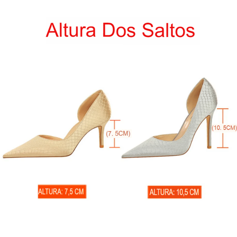 Sapatos de Salto Alto Elegantes Cetim - Vilumagazine