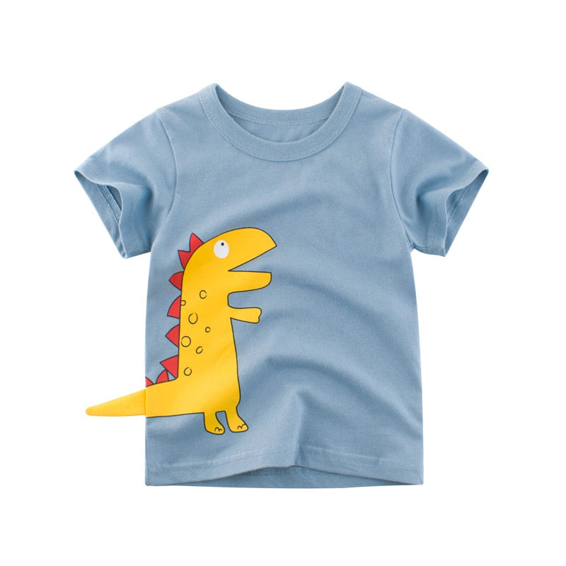 Camiseta Infantil 3D Azul D- Vilumagazine