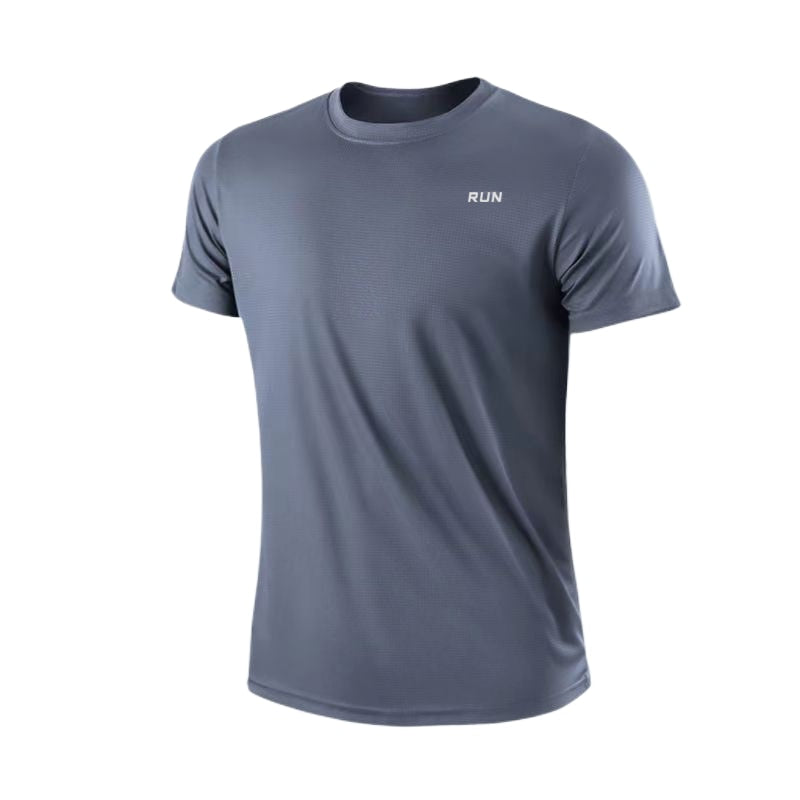 Camiseta Respirável Treino Masculino Cinza- Vilumagazine