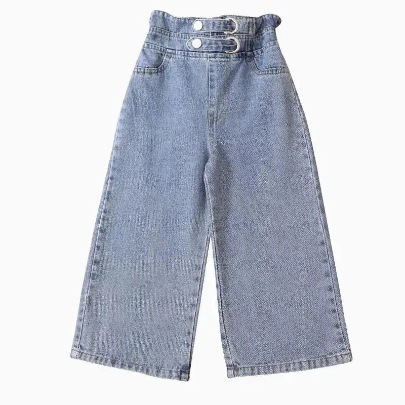 Calça Jeans Infantil Meninas Boca Larga - Vilumagazine