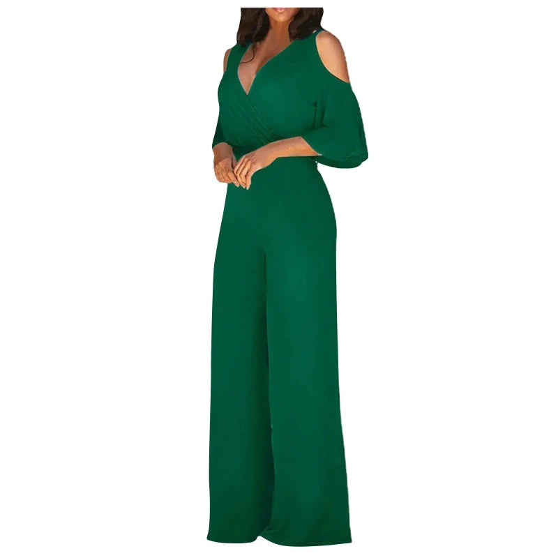 Macacão Elegante Feminino Casual Verde - Vilumagazine