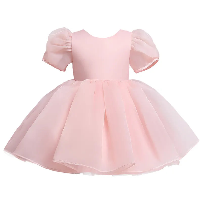 Vestido Fofo Infantil de Tule Rosa - Vilumagazine