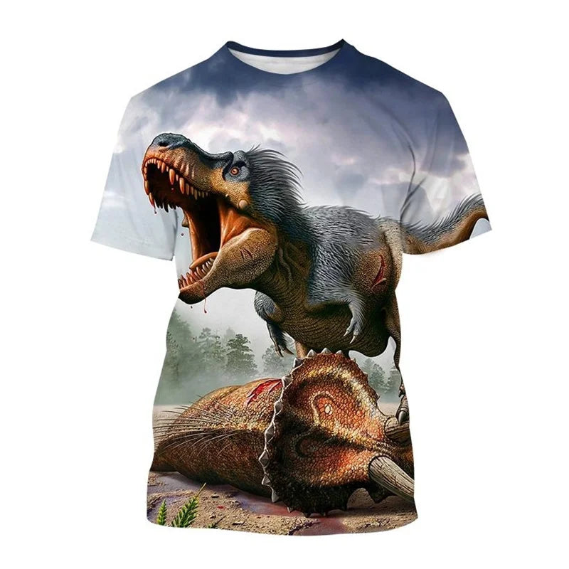 Camiseta Infantil Dinossauro 3D - Vilumagazine