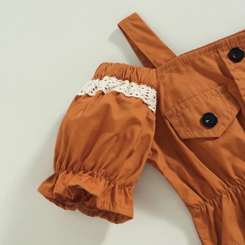 Conjunto Infantil Plissado Top e Calça Cargo