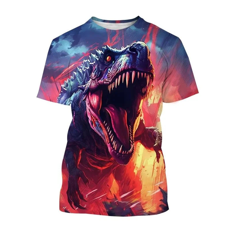 Camiseta Infantil Dinossauro 3D - Vilumagazine