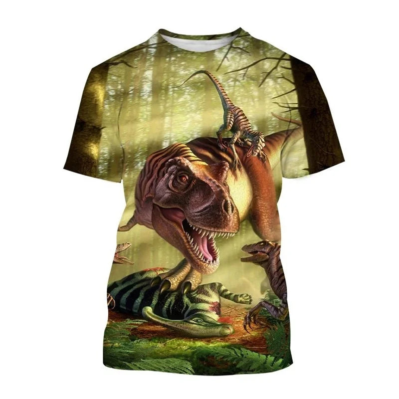 Camiseta Infantil Dinossauro 3D - Vilumagazine