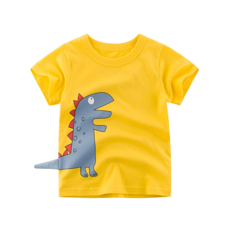 Camiseta Infantil 3D Amarelo D- Vilumagazine