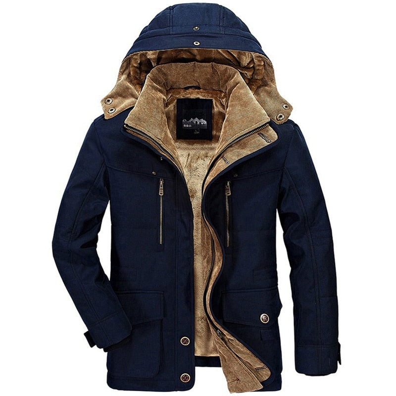 Jaqueta Inverno Parka Azul Marinho - Vilumagazine