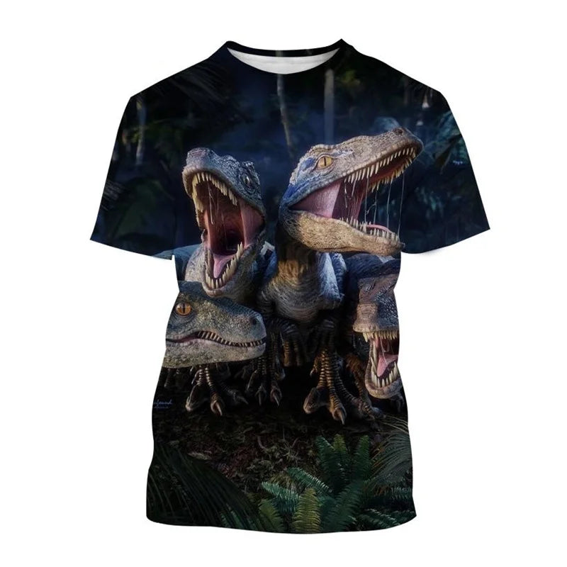 Camiseta Infantil Dinossauro 3D - Vilumagazine