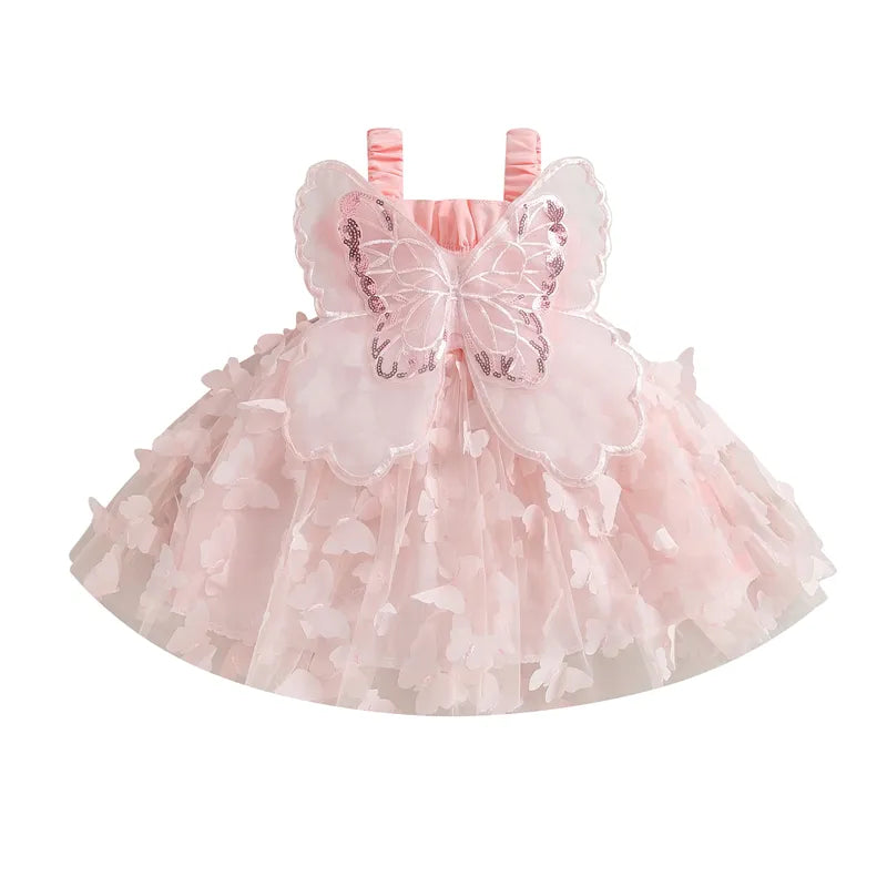 Vestido Infantil Borboleta 3D modelo1- Vilumagazine