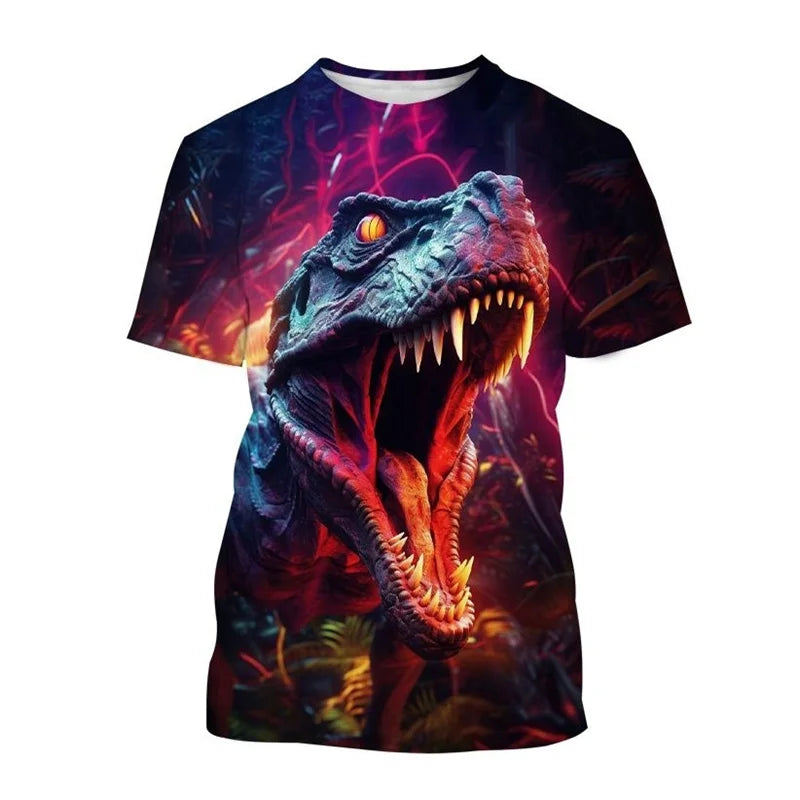 Camiseta Infantil Dinossauro 3D - Vilumagazine