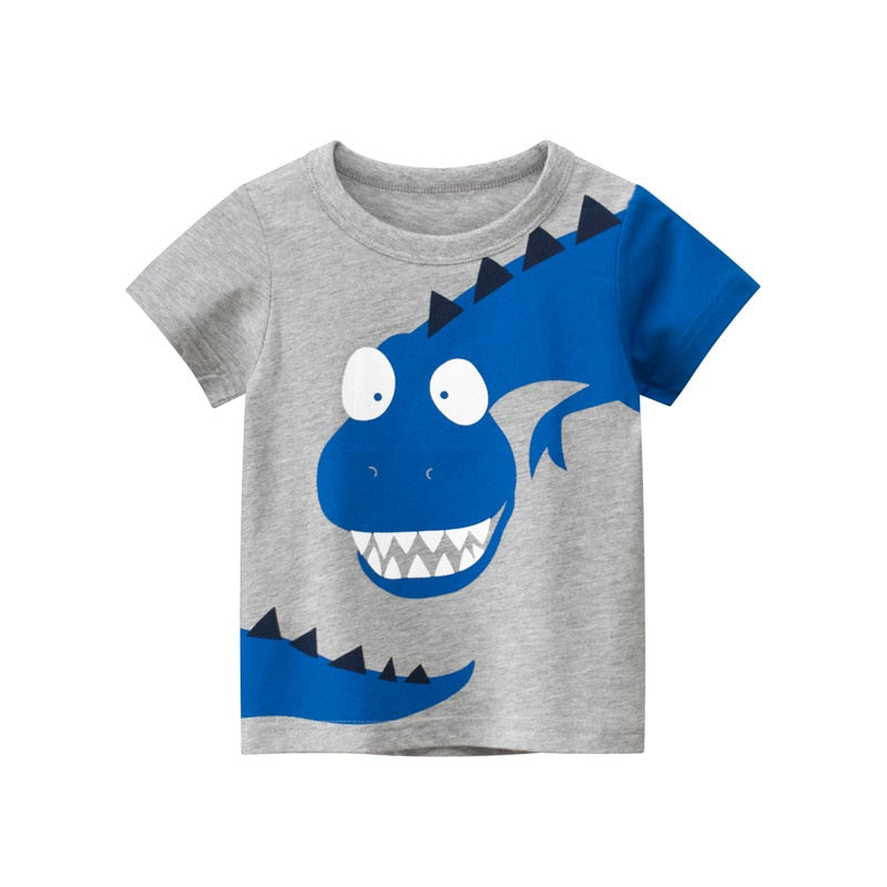 Camiseta Infantil 3D Cinza D- Vilumagazine