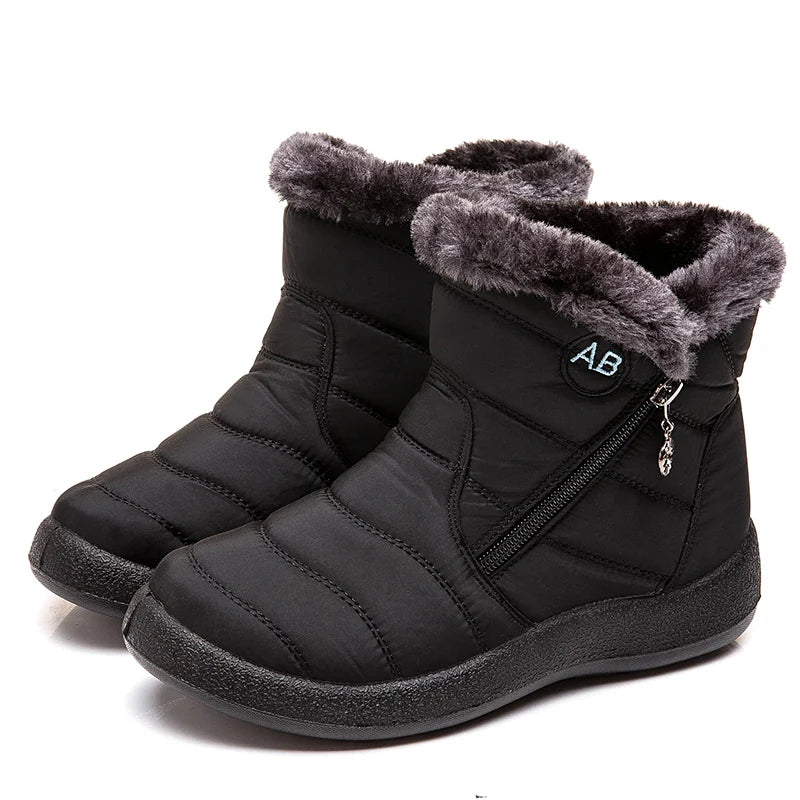 Botas Femininas de Inverno Super Quentes Preto - Vilumagazine