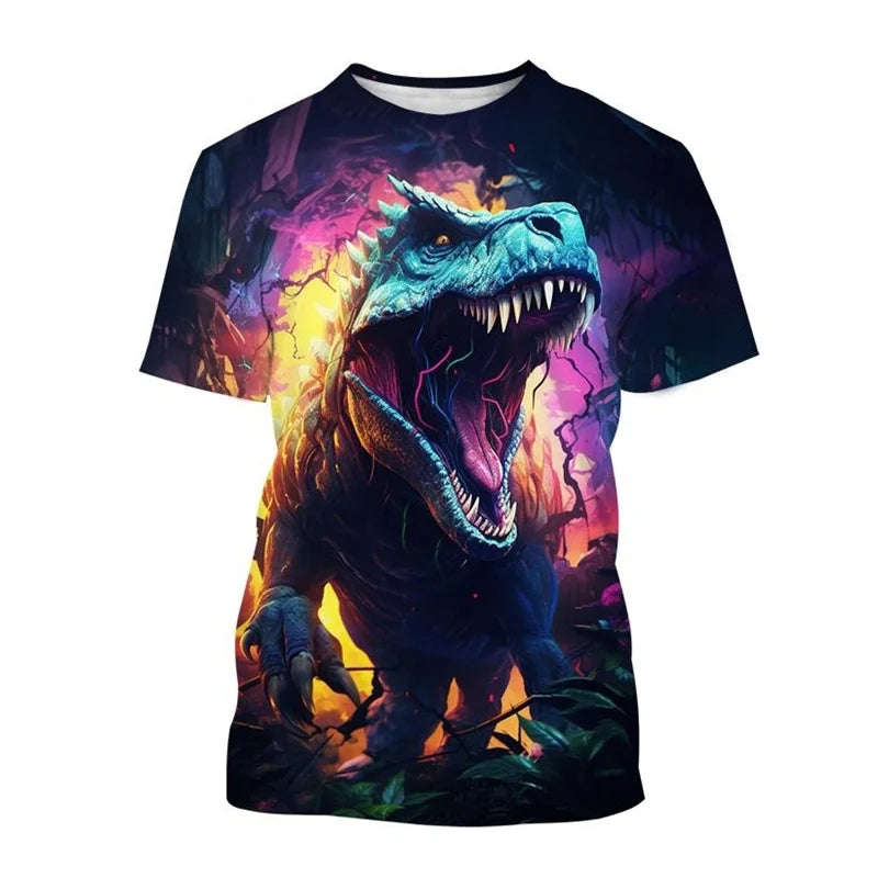 Camiseta Infantil Dinossauro 3D - Vilumagazine