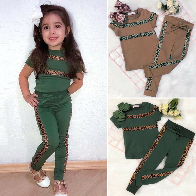 Conjunto Infantil de Algodão 2 Peças Estampa Leopardo - Vilumagazine