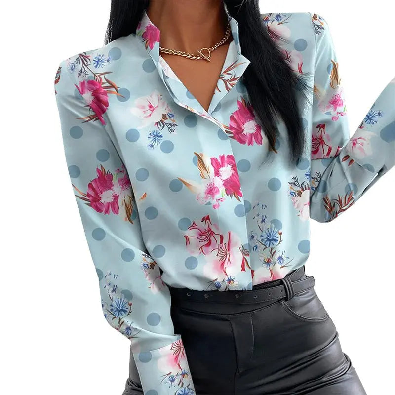 Camisa Com Estampa - Azul Clara - Vilumagazine